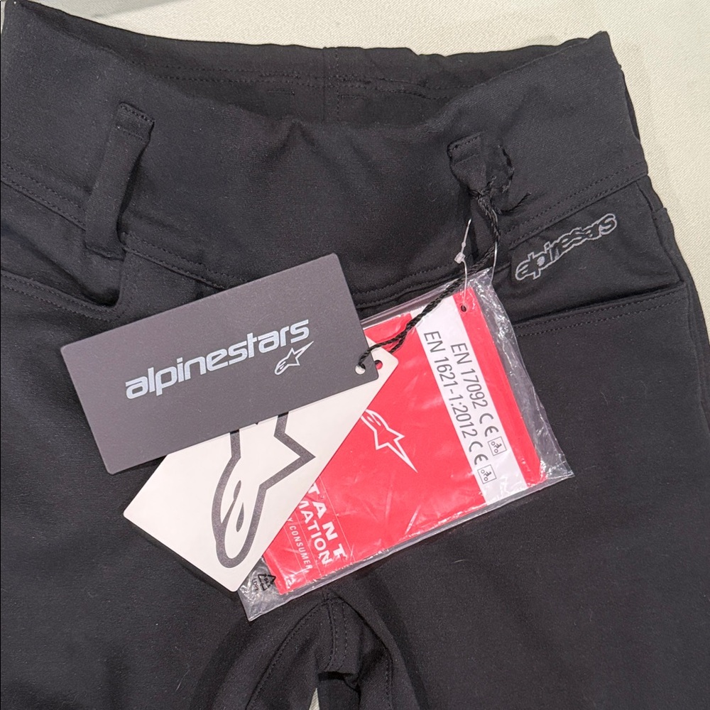 Alpinestars women’s Black Motorcycle leggings, jeans size L NWT - Picture 2 of 8